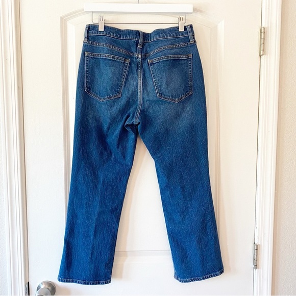 J. CREW Factory Mid Rise Flare Crop Jeans Button Fly Sz 28 - Picture 6 of 9